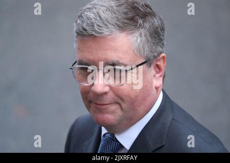 Londres, Royaume-Uni. 7th septembre 2022. Liz Truss, la nouvelle première ministre, a tenu sa première réunion avec son nouveau Cabinet. Le secrétaire d'État du pays de Galles, Robert Buckland, quitte le N° 10 après la réunion du Cabinet d'aujourd'hui. Credit: Uwe Deffner/Alay Live News Banque D'Images