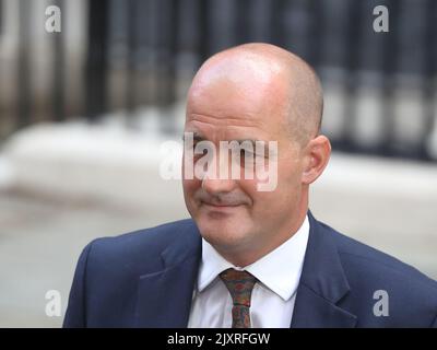 Londres, Royaume-Uni. 7th septembre 2022. Liz Truss, la nouvelle première ministre, a tenu sa première réunion avec son nouveau Cabinet. Le ministre sans portefeuille Jake Berry quitte le No 10 après la réunion du Cabinet d'aujourd'hui. Credit: Uwe Deffner/Alay Live News Banque D'Images