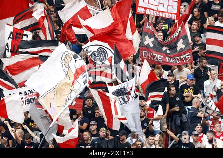 Amsterdam, pays-Bas. 07th septembre 2022. AMSTERDAM - ambiance pendant le groupe de la Ligue des champions de l'UEFA Un match entre Ajax Amsterdam et le FC Ragers à l'arène Johan Cruijff sur 7 septembre 2022 à Amsterdam, pays-Bas. ANP MAURICE VAN STEEN crédit: ANP/Alamy Live News Banque D'Images