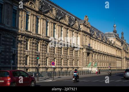 Musée du Louvre - Galerie des Antiquités sur le 4 Quai François Mitterrand, 1st arrondissement, Paris, France Banque D'Images