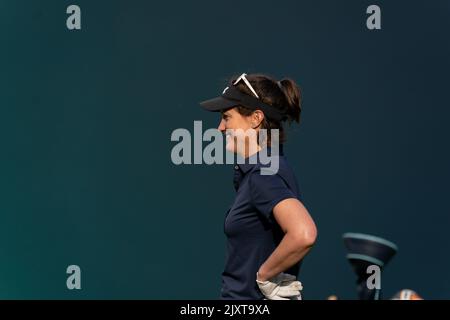 Helen a participé au championnat BMW PGA 2022 Celebrity Pro-Am au Wentworth Club, Virginia Water, Royaume-Uni, 7th septembre 2022 (photo de Richard Washbrooke/News Images) Banque D'Images