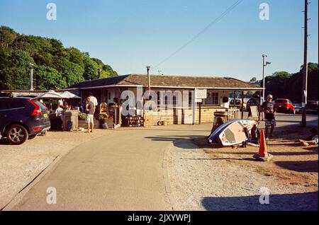 Rivershack café à Stoke Gabriel, Devon, Angleterre, royaume-uni. Banque D'Images