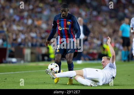 Barcelone, Espagne. 07th septembre 2022. Match de football de l'UEFA Champions League FC Barcelona vs Viktoria Plzen au Camp NPU Stadium, Barcelone 07 septembre 2022 900/Cordin Press Credit: CORDIN PRESS/Alay Live News Banque D'Images