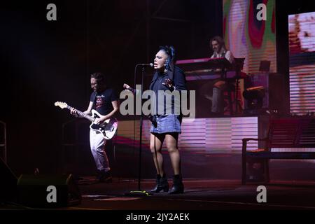 Villa Guicciardini, Prato, Italie, 06 septembre 2022, Loredana Berte en concert pendant le concert de la chanteuse italienne Loredana Berte Banque D'Images