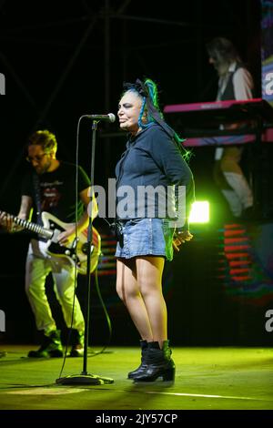 Villa Guicciardini, Prato, Italie, 06 septembre 2022, Loredana Berte en concert pendant le concert de la chanteuse italienne Loredana Berte Banque D'Images