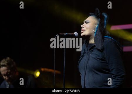 Villa Guicciardini, Prato, Italie, 06 septembre 2022, Loredana Berte en concert pendant le concert de la chanteuse italienne Loredana Berte Banque D'Images