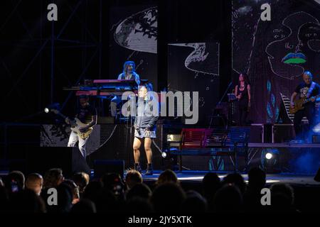 Villa Guicciardini, Prato, Italie, 06 septembre 2022, Loredana Berte en concert pendant le concert de la chanteuse italienne Loredana Berte Banque D'Images