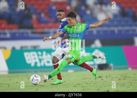 Kanagawa, Japon. 7th septembre 2022. Masaki Ikeda (Bellmare) football : 2022 J1 match de ligue entre Yokohama F. Marinos 3-0 Shonan Bellmare au Nissan Stadium à Kanagawa, Japon . Crédit: Naoki Morita/AFLO SPORT/Alay Live News Banque D'Images