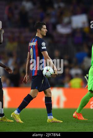 Barcelone, Espagne. 07th septembre 2022. Pendant le match entre le FC Barcelone et le FC Viktoria Plzen correspondant au premier jour de la phase de groupe de la Ligue des champions de l'UEFA au stade Spotify Camp Nou de Barcelone, Espagne. 7 septembre 2022. Crédit : rosdemora/Alay Live News Banque D'Images