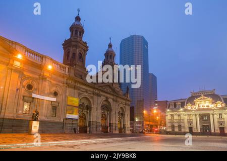 Plaza de Armas à Santiago, Chili Banque D'Images