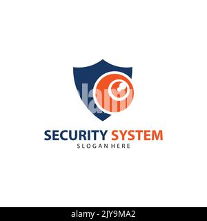 Conception du logo du vecteur CCTV. Modèle de logo de l'appareil photo. Et vecteur du logo du système de sécurité Illustration de Vecteur