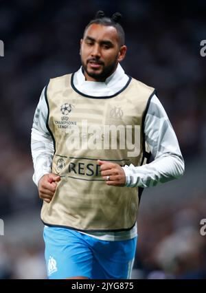 Dimitri Payet de l'Olympique de Marseille lors du match de football de la Ligue des champions de l'UEFA entre Tottenham Hotspur et l'Olympique de Marseille à Tottenh Banque D'Images