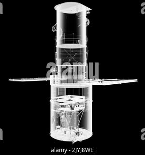 Le télescope spatial Hubble. Rendu des rayons X. Banque D'Images