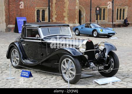 Bugatti Type 55 Cabriolet (1932) vendu pour £2 925 000. Gooding Classic car Auction, 3 septembre 2022. Hampton court Palace, Londres, Royaume-Uni, Europe Banque D'Images