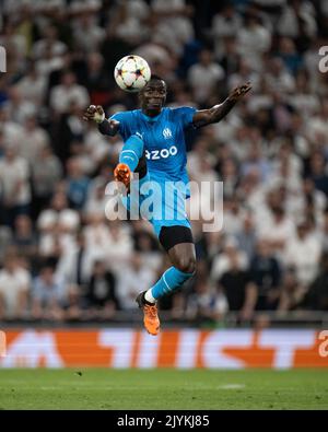 LONDRES, ANGLETERRE - SEPTEMBRE 07 : Eric Bailly d'OM lors du match D de l'UEFA Champions League entre Tottenham Hotspur et l'Olympique Marseille à Banque D'Images