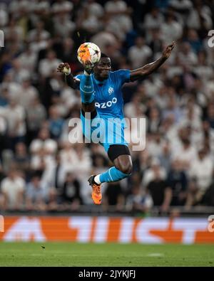 LONDRES, ANGLETERRE - SEPTEMBRE 07 : Eric Bailly d'OM lors du match D de l'UEFA Champions League entre Tottenham Hotspur et l'Olympique Marseille à Banque D'Images