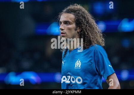 LONDRES, ANGLETERRE - SEPTEMBRE 07 : Matteo Guendouzi de Tottenham Hotspur pendant le match D de la Ligue des champions de l'UEFA entre Tottenham Hotspur et Oly Banque D'Images