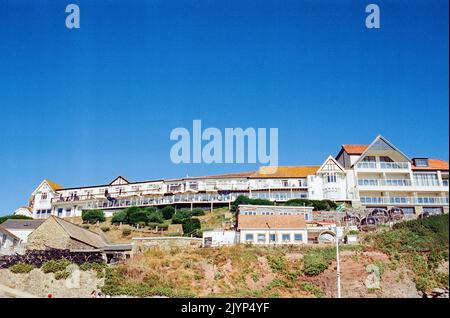 Cottage Hotel, Hope Cove, Kingsbridge, South Devon, Angleterre, Royaume-Uni. Banque D'Images