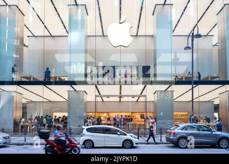 Hong Kong, Chine. 08th septembre 2022. Société de technologie multinationale américaine Apple Store vu à Hong Kong. (Photo de Budrul Chukrut/SOPA Images/Sipa USA) crédit: SIPA USA/Alay Live News Banque D'Images