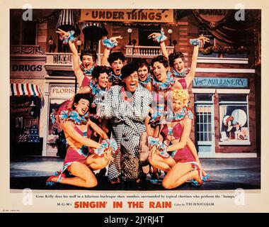 Singin' in the Rain (MGM, 1952). Carte de luxe à la réception - comédie musicale Gene Kelly Donald O'Connor Debbie Reynolds Banque D'Images