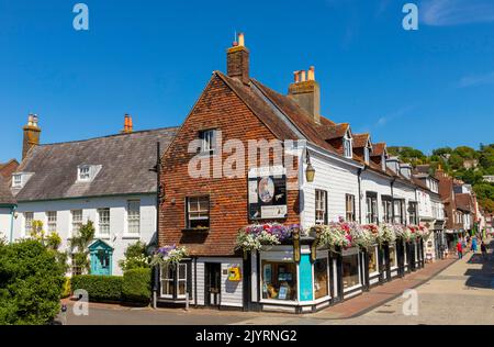Lewes High Street, Lewes, East Sussex, Royaume-Uni Banque D'Images