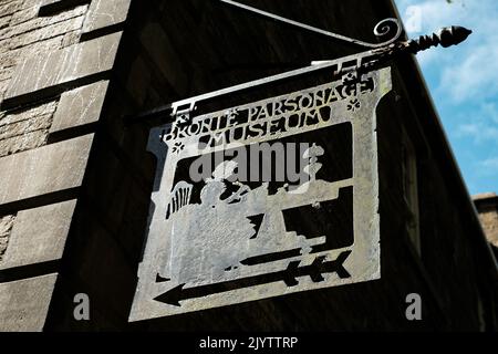 Haworth, West Yorkshire, Royaume-Uni. Le musée Bronte Parsonage. Banque D'Images