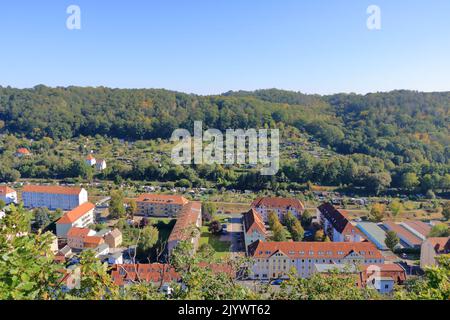 Vue sur le village de Meissen en Saxe en Allemagne Banque D'Images