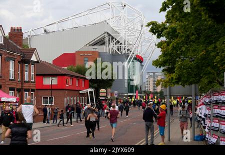 Manchester, Angleterre, 8th septembre 2022. Vue générale du stand de l'est avant le match de l'UEFA Europa League à Old Trafford, Manchester. Le crédit photo devrait se lire: Andrew Yates / Sportimage Banque D'Images