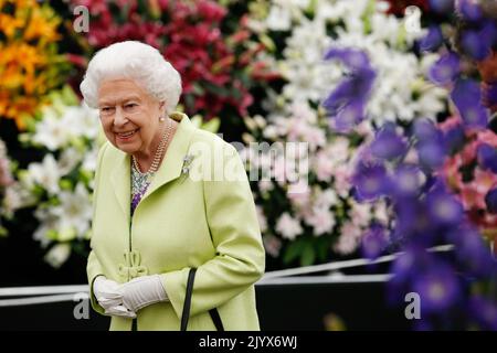 Non exclusif : la reine Elizabeth et William, le duc de Cambridge, sont invités à visiter Catherine, (connue sous le nom de Kate), la duchesse de Cambridge, Banque D'Images