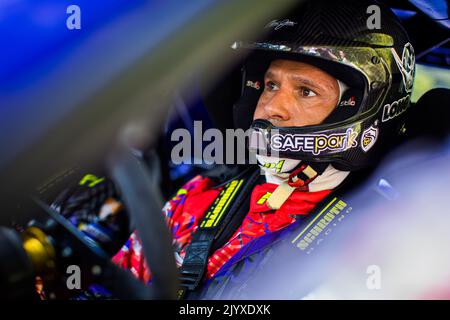 JEAN-JOSEPH Simon, PIVATO Patrick, Subaru Impreza 555, portrait au cours du Rallye du Mont-blanc Morzine 2022, 6th tour du Championnat de France des Rallyes 2022, de 8 septembre à 10 à Morzine, France - photo Bastien Roux / DPPI Banque D'Images