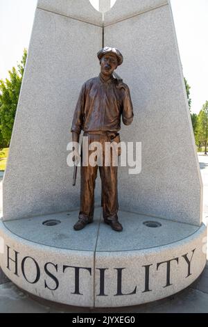 Tulsa, Oklahoma - Hope Plaza au parc de réconciliation John Hope Franklin. Le parc est un mémorial basé sur le massacre de race en 1921 dans lequel beaucoup d'Africains-A. Banque D'Images