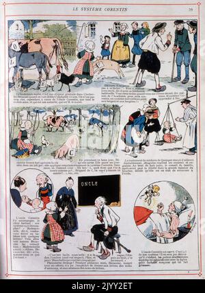 Becassine une bande dessinée française et le nom de son héroïne, apparaissant pour la première fois dans le premier numéro de la semaine de Suzette sur 2 février 1905. Elle est considérée comme l'une des premières femmes protagonistes de l'histoire des bandes dessinées françaises. Banque D'Images