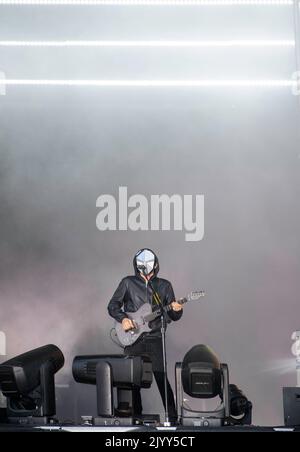 Muse vit au festival Tempelhof Sounds à Berlin, en Allemagne Banque D'Images