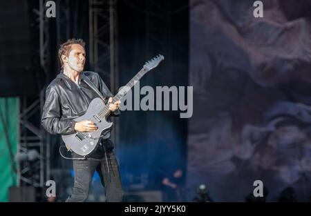 Muse vit au festival Tempelhof Sounds à Berlin, en Allemagne Banque D'Images