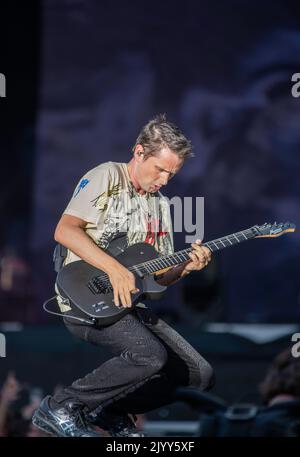 Muse vit au festival Tempelhof Sounds à Berlin, en Allemagne Banque D'Images