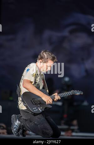 Muse vit au festival Tempelhof Sounds à Berlin, en Allemagne Banque D'Images