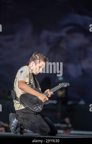 Muse vit au festival Tempelhof Sounds à Berlin, en Allemagne Banque D'Images