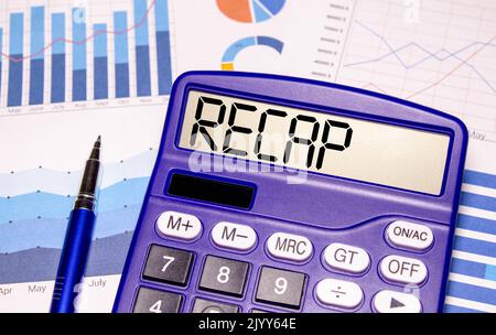 RÉCAPITULATIF - mots de blocs de bois avec lettres. Banque D'Images