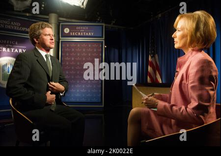 La secrétaire Shaun Donovan, interviewée par Judy Woodruff pour Bloomberg Television, au sujet du retour des limites de prêts hypothécaires garantis par le gouvernement fédéral aux niveaux antérieurs à la crise du logement. Banque D'Images
