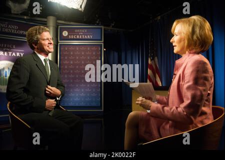 La secrétaire Shaun Donovan, interviewée par Judy Woodruff pour Bloomberg Television, au sujet du retour des limites de prêts hypothécaires garantis par le gouvernement fédéral aux niveaux antérieurs à la crise du logement. Banque D'Images