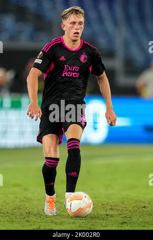 Rome, Italie. 8 septembre 2022, Rome - Marcus Holmgren Pedersen de Feyenoord pendant le match entre Lazio Roma et Feyenoord au Stadio Olimpico le 8 septembre 2022 à Rome, Italie. (Box to Box Pictures/Yannick Verhoeven) Banque D'Images