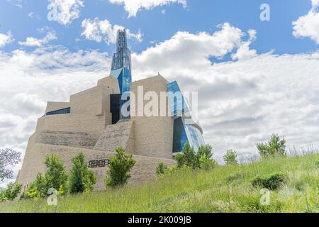 6 août 2022 - Winnipeg Manitoba Canada - le musée du complexe des droits de la personne Banque D'Images