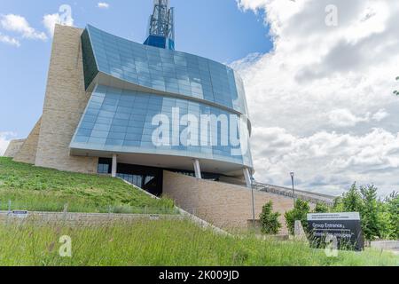 6 août 2022 - Winnipeg Manitoba Canada - le musée du complexe des droits de la personne Banque D'Images