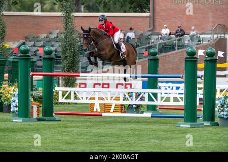 Calgary, Alberta, Canada, 2022-09-08, Amy Millar (CAN), circonscription de Truman, CSIO Spruce Meadows Masters - CANA Cup Banque D'Images