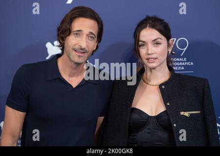 Venise, Italie. 08th septembre 2022. Adrien Brody, Ana de Armas crédit: Imagespace/Alamy Live News Banque D'Images