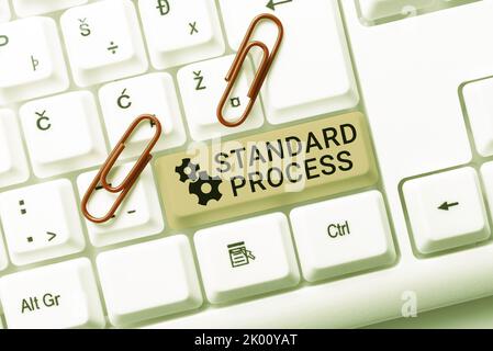 Texte montrant les règles de processus standard inspiration à mettre en correspondance avec la qualité finale du produit. Règles d'idée d'entreprise à mettre en correspondance avec final Banque D'Images