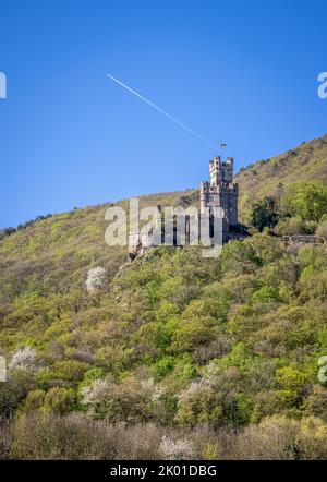 Château de Sooneck (Burg Sooneck), près du village de Niederheimbach Banque D'Images