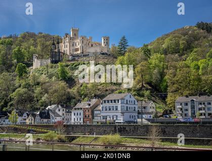 Château de Stolzenfels (Schloss Stolzenfels) Banque D'Images