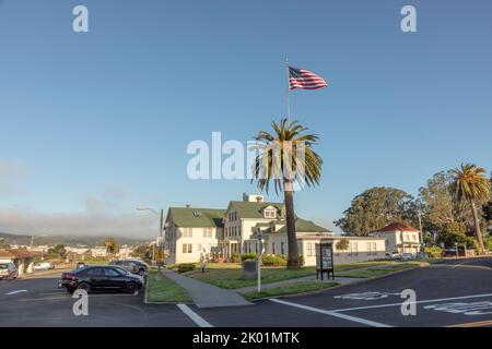 Maisons historiques pour officiers de l'armée à fort Mason, San Francisco Banque D'Images