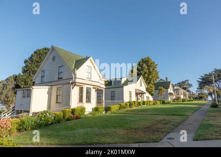 Maisons historiques pour officiers de l'armée à fort Mason, San Francisco Banque D'Images